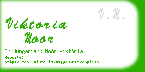 viktoria moor business card