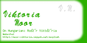 viktoria moor business card